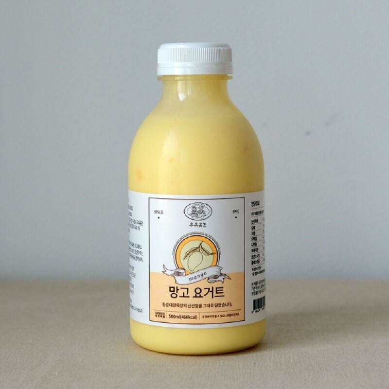강원더몰,우유곳간 망고 요거트 500ml 횡성 대광목장
