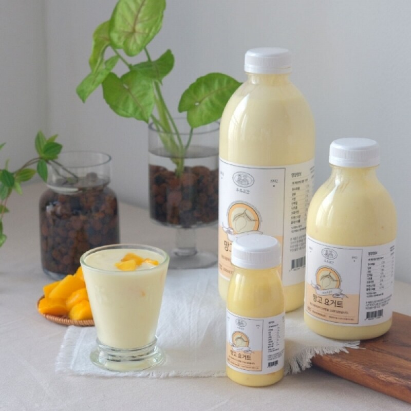 강원더몰,우유곳간 망고 요거트 500ml 횡성 대광목장