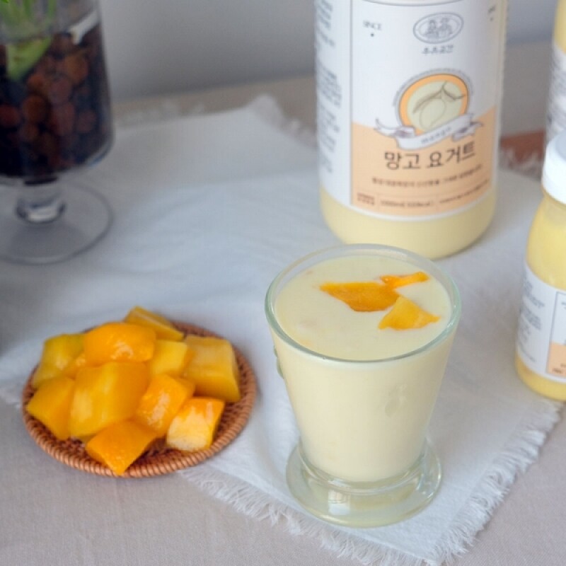 강원더몰,우유곳간 망고 요거트 500ml 횡성 대광목장