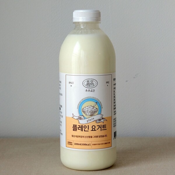 우유곳간 플레인 요거트 1000ml 횡성 대광목장
