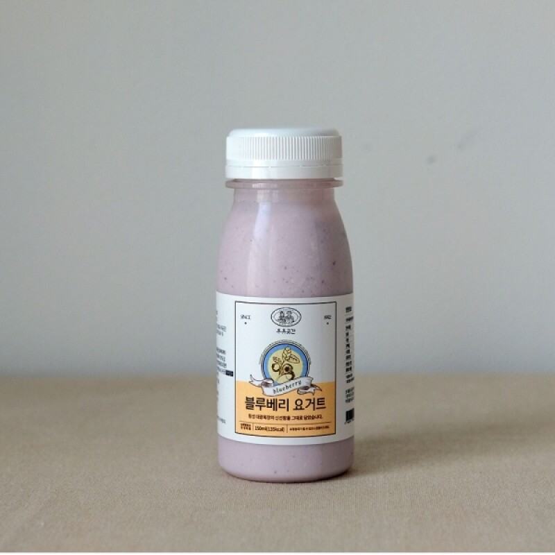 강원더몰,우유곳간 블루베리 요거트 150ml 횡성 대광목장