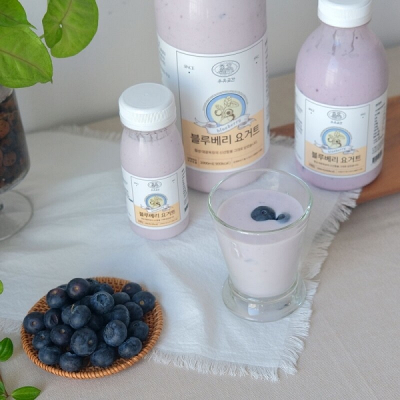 강원더몰,우유곳간 블루베리 요거트 500ml 횡성 대광목장