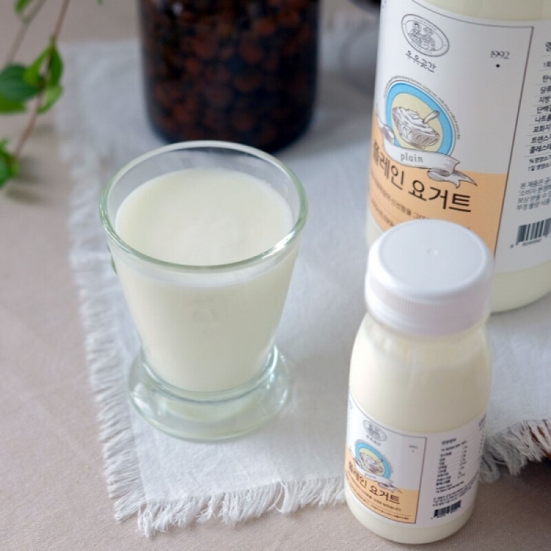 횡성몰,우유곳간 목장 요거트 500ml 4종 (플레인,딸기,블루베리,망고)